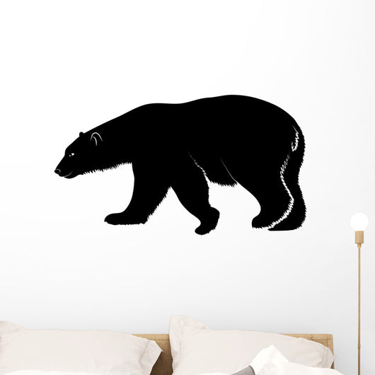 polar bear on a white background Wall Decal