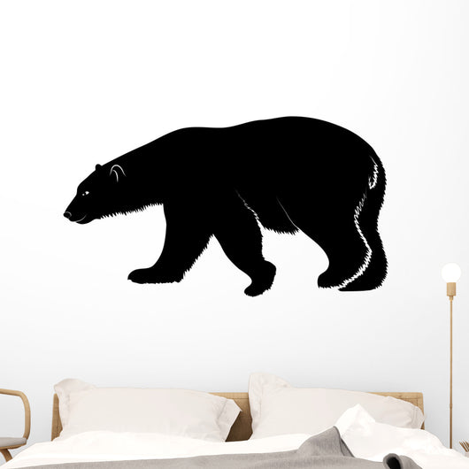polar bear on a white background Wall Decal