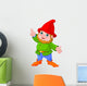 Cute Gnome Presenting Wall Decal
