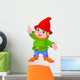 Cute Gnome Presenting Wall Decal