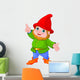 Cute Gnome Presenting Wall Decal