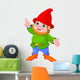 Cute Gnome Presenting Wall Decal