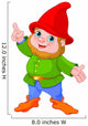 Cute Gnome Presenting Wall Decal