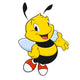 Cartoon Bee Wall Decal