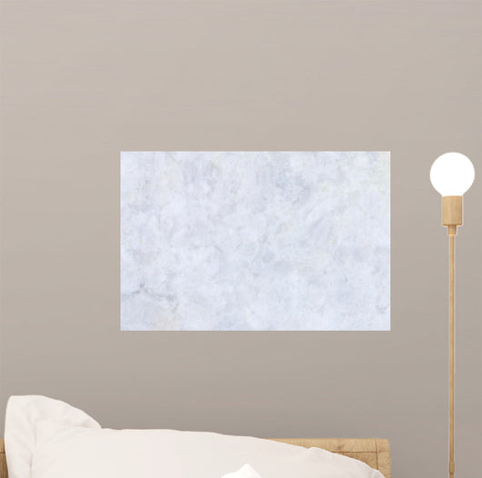 White Marble Texture Pattern Horizontal Wall Decal