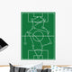 Football Pitch with Diagrams Wall Decal