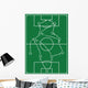 Football Pitch with Diagrams Wall Decal