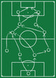 Football Pitch with Diagrams Wall Decal