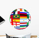 World Cup 2014 Flags Wall Decal