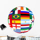 World Cup 2014 Flags Wall Decal