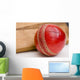 Cricket ball and bat Wall Mural