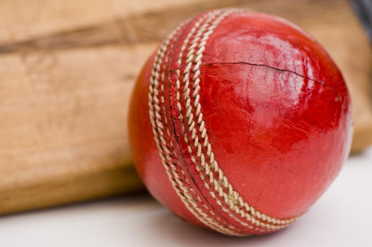 Cricket ball and bat Wall Mural