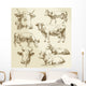 hand drawn cows Wall Decal