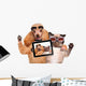 Cool Dog with Cat Taking a Selfie with Sunglasses Wall Decal