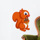 Cute squirrel cartoon Wall Decal