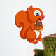 Cute squirrel cartoon Wall Decal