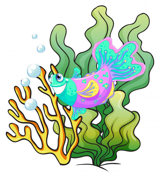 Colourful Smiling Fish under