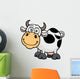 Vector Illustration Cartoon Cow Wall Decal