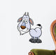 Vector Illustration Goat Cartoon Wall Decal