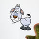 Vector illustration of Goat Cartoon Wall Decal