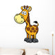 Vector illustration of giraffe cartoon Wall Decal