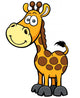 Vector illustration of giraffe cartoon Wall Decal