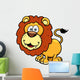 Vector illustration of Lion cartoon Wall Decal