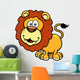 Vector illustration of Lion cartoon Wall Decal