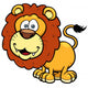 Vector illustration of Lion cartoon Wall Decal