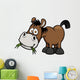 Vector illustration of a horse Wall Decal