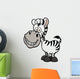Vector Illustration Zebra Wall Decal