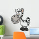 Vector illustration of Zebra Wall Decal