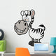 Vector illustration of Zebra Wall Decal