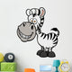 Vector illustration of Zebra Wall Decal