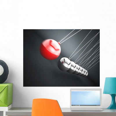 Action Reaction Concept shown on a wall