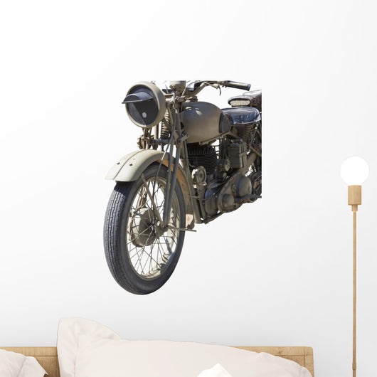 Vintage Motorcycle Wall Decal