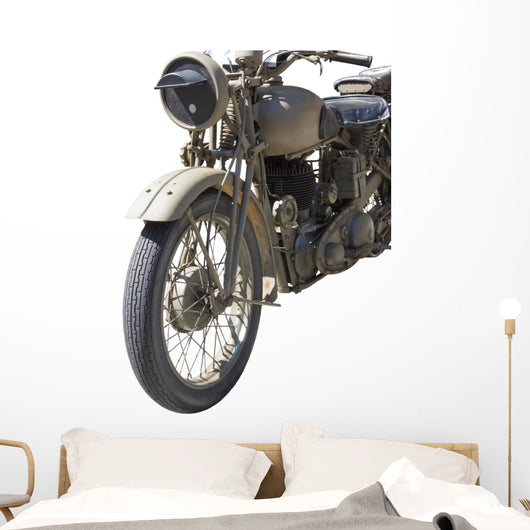 Vintage Motorcycle Wall Decal
