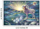 aries ram zodiac horoscope mountains clouds horn stars sun haze Wall Mural