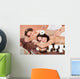 Couple Receiving Shoulder Massage At Spa Wall Mural