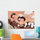 Couple Receiving Shoulder Massage At Spa Wall Mural