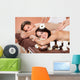 Couple Receiving Shoulder Massage At Spa Wall Mural