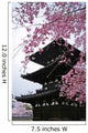 Cherry Blossom and Pagoda in Spring Wall Mural