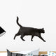 Black cat Wall Decal