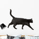 Black cat Wall Decal