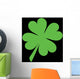 Green Shamrock Wall Mural