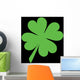 Green Shamrock Wall Mural