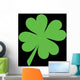 Green Shamrock Wall Mural