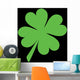 Green Shamrock Wall Mural