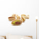 Pistachio nuts isolated on white Wall Decal