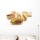 Pistachio nuts isolated on white Wall Decal